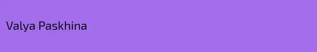 Valya Paskhina